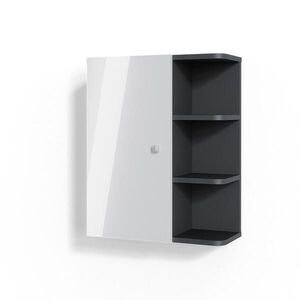 Vicco SKŘÍŇKA DO KOUPELNY Fynn Bílá vysoký lesk 47.2 x 59.2 cm obraz
