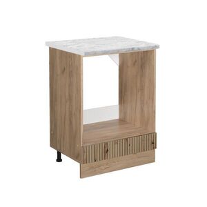 Vicco SKŘÍŇKA NA VESTAVĚNOU TROUBU R-Line Řemeslný dub 60 cm PD Mramor obraz