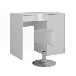 Vicco TOALETNÍ STOLEK Sherry Bílá/bílý vysoký lesk 89.8 cm s stoličkou obraz