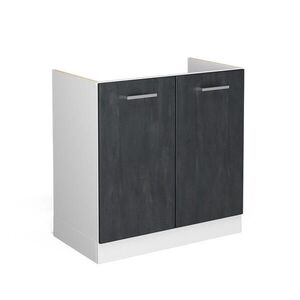 Vicco SKŘÍŇKA POD DŘEZ R-Line Černý beton 80 cm bez pracovní desky obraz