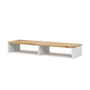 Vicco STOJAN NA MONITOR Tomy Bílý/zlatý dub 80 x 12 cm obraz
