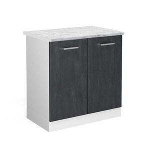 Vicco SKŘÍŇKA POD DŘEZ R-Line Černý beton 80 cm PD Mramor obraz