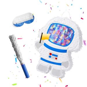 Relaxdays PIÑATA Barevná 3-dílná-sada Astronaut obraz