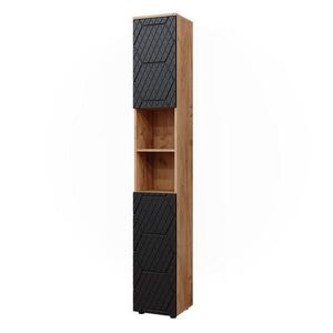 Vicco KOUPELNOVÁ SKŘÍŇKA Irma Antracit se strukturou včelí plástve 30 x 192 cm obraz