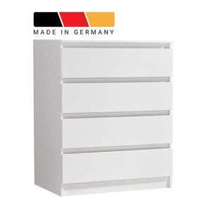Home Collective KOMODA se 4 zásuvkami, šířka 80 cm, bílá obraz
