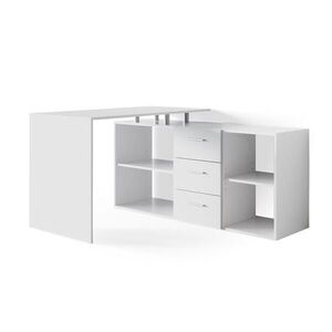 Vicco ROHOVÝ PSACÍ STŮL Dante Bílá 215 x 60 cm obraz
