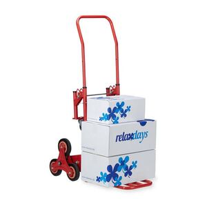 Relaxdays RUDL Šedý na schody 2v1 skládací 150 kg obraz