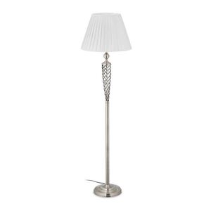 Relaxdays STOJACÍLAMPA Bílá Stříbrná E27 60 W obraz