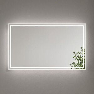 EMKE KOUPELNOVÉ ZRCADLO s osvětlením proti zamlžování a dotykovým spínačem, 100/60 cm obraz