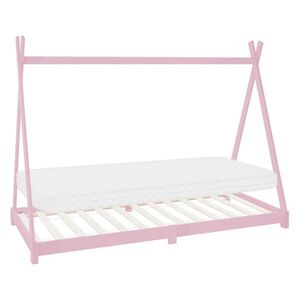 ML-DESIGN DĚTSKÁ postýlka Tipi s matrací 90x200 cm růžová obraz