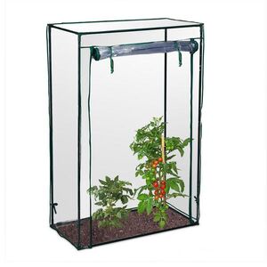 Relaxdays SKLENÍK Transparentní na rajčata PVC 150x100x50 cm obraz