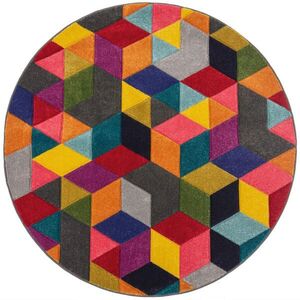 Flair Rugs TKANÝ KOBEREC, 160/160 cm vícebarevná obraz
