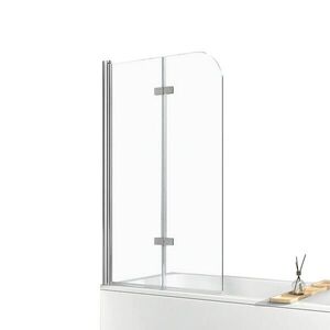 EMKE SPRCHOVÁ ZÁSTĚNA pro vanu skládací s otočnou funkcí 100/140 cm obraz