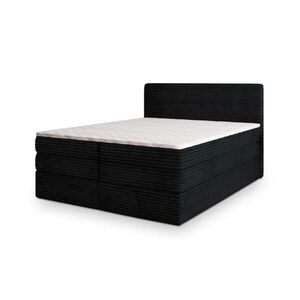 MASSENO POSTEL BOXSPRING LUNERA 180x200 cm, s matrací a úložným prostorem, černá obraz