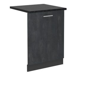 Vicco ČELNÍ PANEL MYČKY R-Line Černý beton 60 cm , PD Antracit obraz
