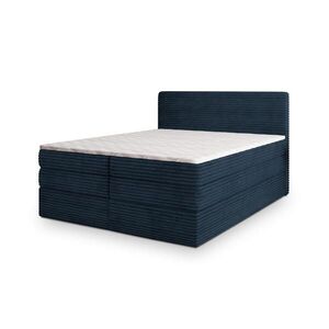 MASSENO POSTEL BOXSPRING LUNERA 140x200 cm, s matrací a úložným prostorem, modrá obraz