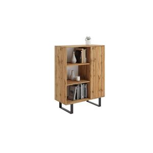 RAUMHIRSCH FURNITURE KNIHOVNA Fondi Gold Craft dub, černá obraz