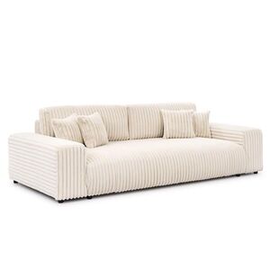 S-Style POHOVKA BIG SOFA Mollis s funkcí spaní a úložným prostorem ve světle béžové barvě z plyšového manšestru obraz