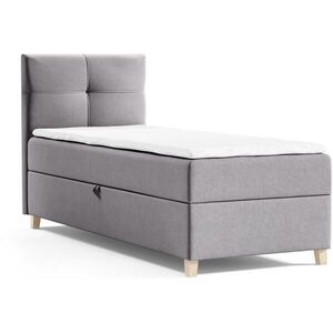 Beautysofa ČALOUNĚNÁ postel Helen Mini 93/206/106, šedá obraz