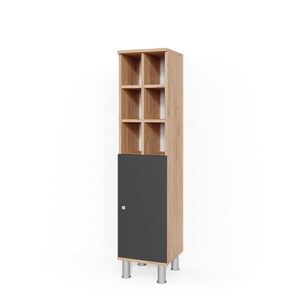 Vicco STŘEDNÍ SKŘÍŇKA Fynn Antracit 30 x 130.6 cm velké dveře obraz