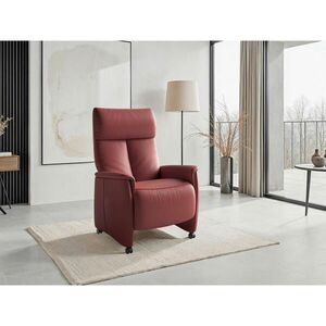 Sit & More RELAXAČNÍ KŘESLO, kůže, červenohnědá obraz