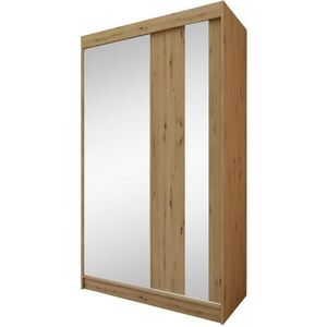 Beautysofa SKŘÍŇ s posuvnými dveřmi Gaja 120/216/61, dub Artisan se zrcadlem obraz