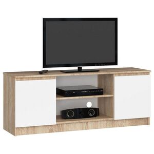 RAUMHIRSCH FURNITURE NÍZKÁ SKŘÍŇKA dub Sonoma, bílá 55/140/40 obraz