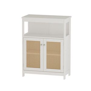Vicco STŘEDNÍ SKŘÍŇKA Rosario Bílá 60 x 80 cm s dvířky a otevřenou přihrádkou obraz