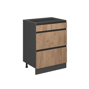 Vicco SPODNÍ SKŘÍŇKA KUCHYŇSKÉ LINKY R-Line Zlatý mocný dub 60 cm Tvar J, se zásuvkami, bez pracovní desky obraz