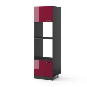 Vicco SKŘÍŇKA NA MIKROVLNNOU TROUBU R-Line Červená vysoký lesk 60 cm obraz