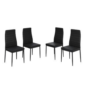 Vicco ŽIDLE DO JÍDELNY Grand Černá 42.5 x 48 cm Sada 4 kusů obraz
