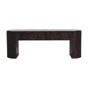 Artisan Furniture NOČNÍ stolek se dvěma zásuvkami, severskými nohami, hnědý. obraz