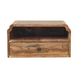 Artisan Furniture KOMODA s elegantním sametovým potahem v mokka povrchu, 3 zásuvky, tmavě hnědá. obraz