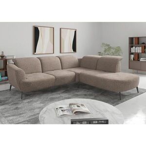 Sit & More ROHOVÁ SEDAČKA, textil, cappuccino obraz