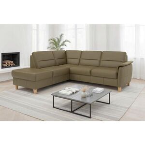 Sit & More ROHOVÁ SEDAČKA, textil, kůže, olivově zelená obraz