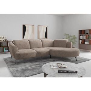 Sit & More ROHOVÁ SEDAČKA, textil, cappuccino obraz