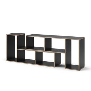 Vicco KNIHOVNA Tetrix Antracit 112.8 x 56.4 cm Sada 2 kusů obraz