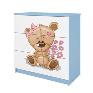 RAUMHIRSCH FURNITURE KOMODA Babydreams Medvídek s květinami 81/81/41 obraz