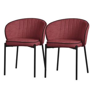 ML-DESIGN JÍDELNÍ ŽIDLE, sada 2 ks, červené obraz