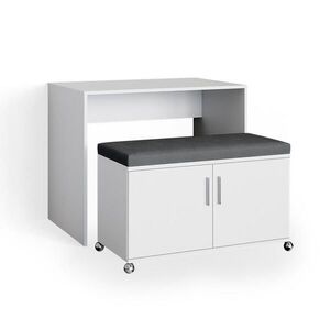 Vicco STŮL Flona Bílá 93.2 cm obraz