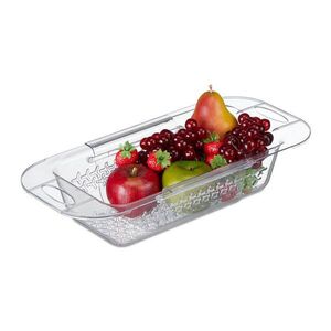 Relaxdays CEDNÍK Transparentní výsuvný plast bez BPA obraz