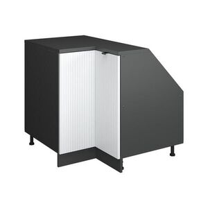 Vicco ŠIKMÁ SKŘÍŇ ROHOVÁ SKŘÍŇKA Rion Bílé zvlnění 75.6 x 81.6 cm s 1 dveřmi, korpus skříně hloubka 60 cm obraz