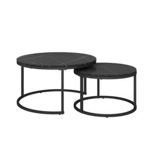 Vicco SET KONFERENČNÍHO STOLKU Montreal Černá 77 x 40 cm 2 díly obraz