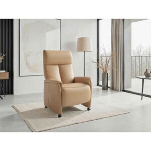 Sit & More RELAXAČNÍ KŘESLO, kůže, cappuccino obraz