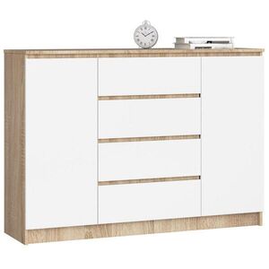 RAUMHIRSCH FURNITURE KOMODA dub Sonoma, bílá 99/138/40 obraz
