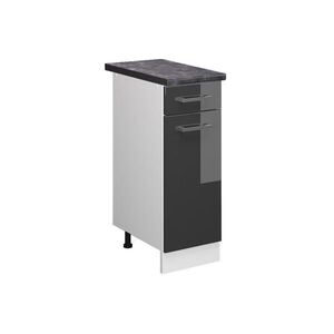 Vicco SPODNÍ SKŘÍŇKA KUCHYŇSKÉ LINKY R-Line Antracitový vysoký lesk 30 cm , PD Antracit obraz