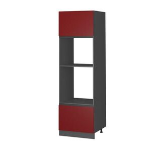 Vicco SKŘÍŇKA NA MIKROVLNNOU TROUBU R-Line Červená 60 cm Tvar J obraz