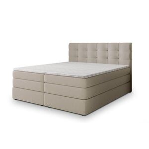 MASSENO POSTEL BOXSPRING AREZI 160x200 cm, s matrací a úložným prostorem, béžová obraz