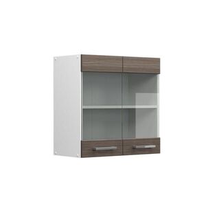 Vicco UNIVERZÁLNÍ NÁSTĚNNÁ SKŘÍŇKA R-Line Šedá 60 cm se skleněnými dvířky obraz