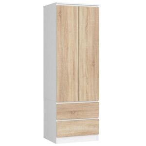 RAUMHIRSCH FURNITURE ŠATNÍK bílý, dub Sonoma 180/60/51 obraz